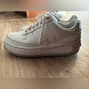 White Nike Air Force 1 Sneakers
